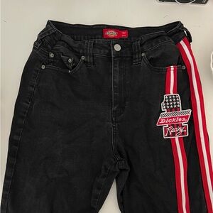 Dickies Racing Black Pants with Red Accents